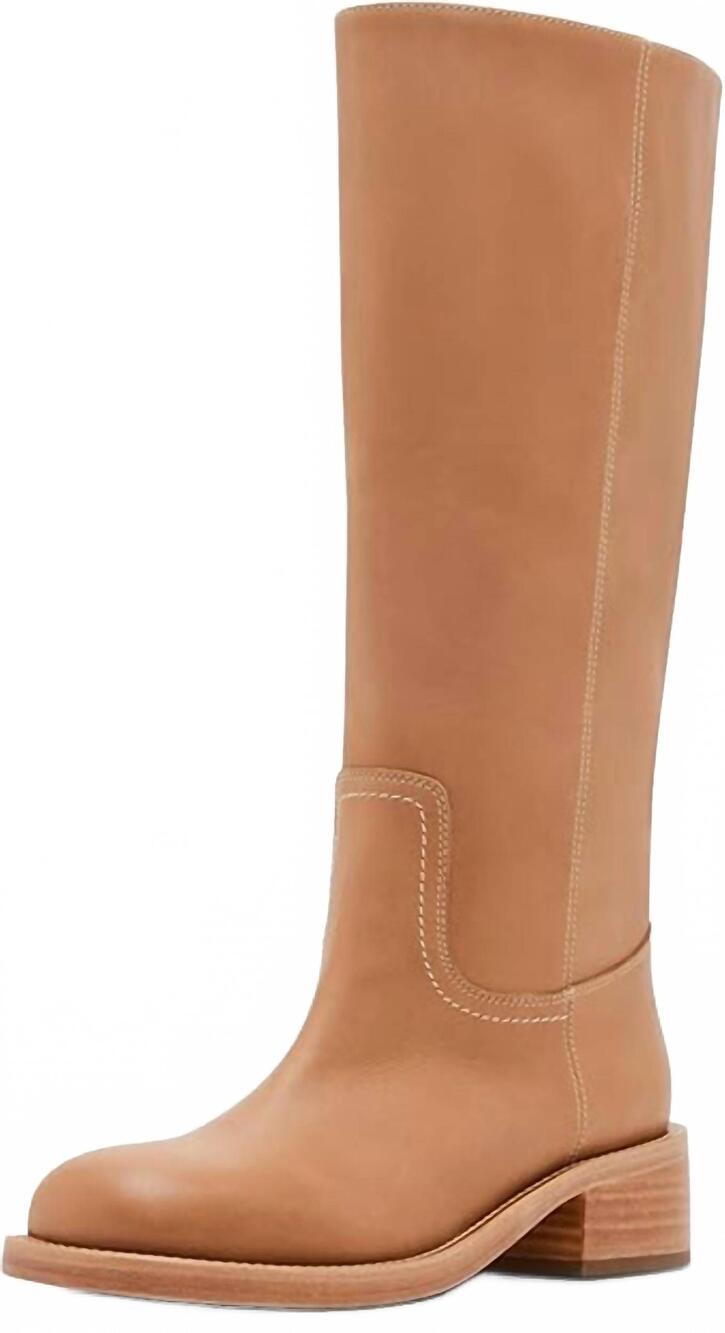 NEW STEVE MADDEN women's riggs knee-high boot in banana lea